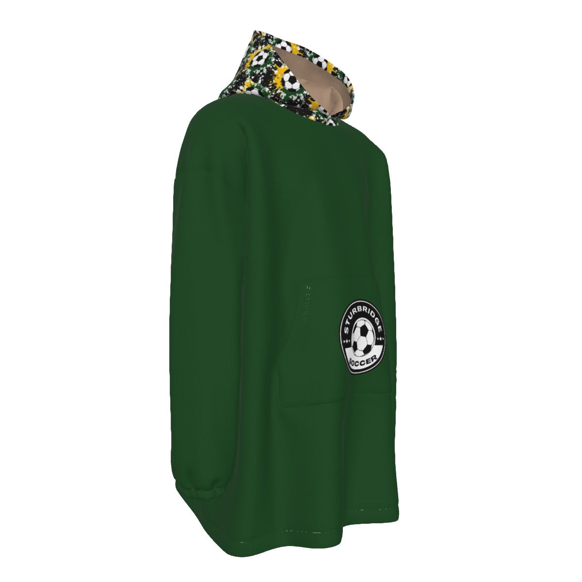 Adult Sturbridge Soccer Sherpa Fleece Hoodie Blanket Checkered Edition (Personalization Available)