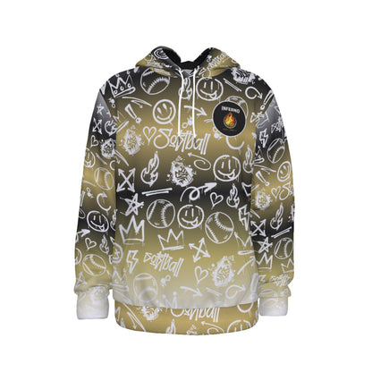 Adult Brimfield Inferno Gradient Graffiti Hoodie