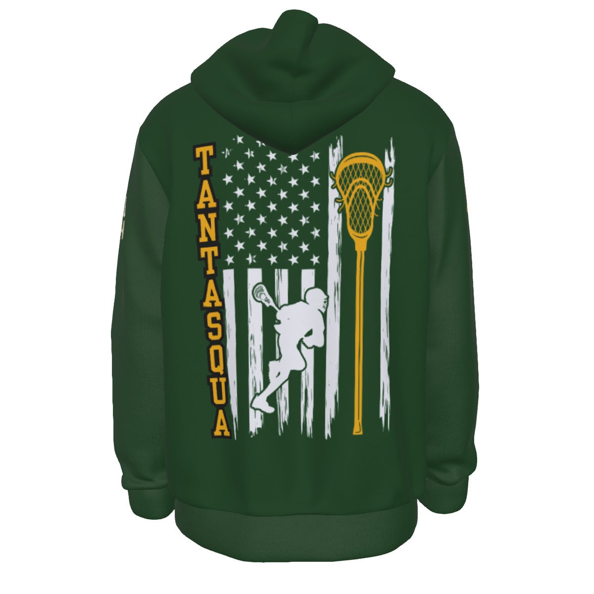 Adult TRYLAX American Flag Hoodie (Personalized)