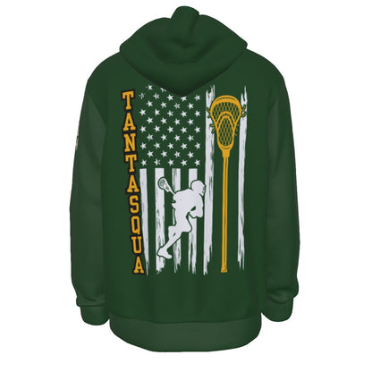 Adult TRYLAX American Flag Hoodie (Personalized)