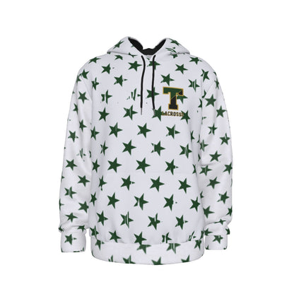 Adult TRYLAX Girl's Flag and Star Hoodie (Personalized)