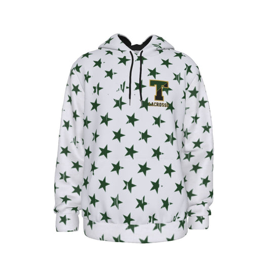 Adult TRYLAX Girl's Flag and Star Hoodie (Personalized)