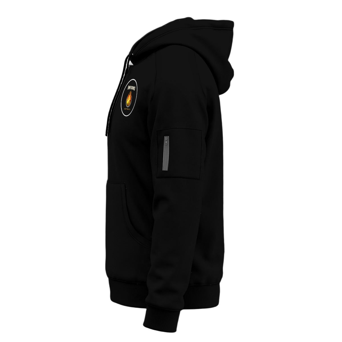 Adult Unisex Brimfield Softball 1/4-Zip Hoodie, Black (Non-Personalized)