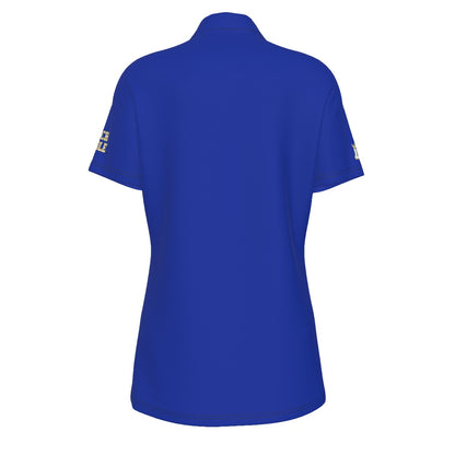 Women's Brimfield Beasts UV Protected Polo Shirt- Blue Edition (Personalized)