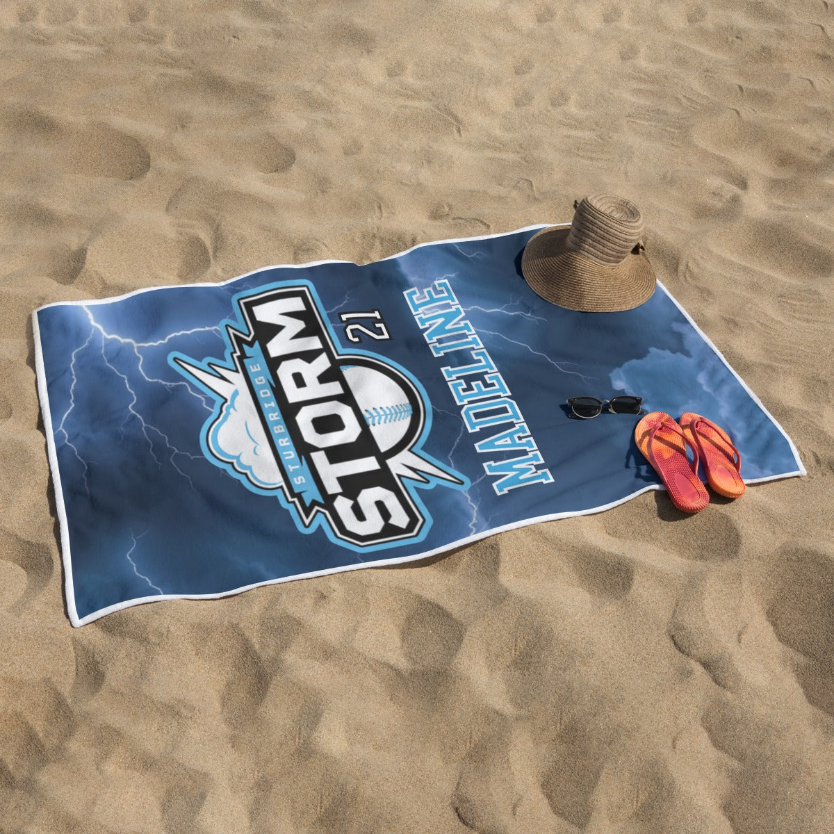 Storm Lightweight Quick-Drying Beach Towel (Personalized)