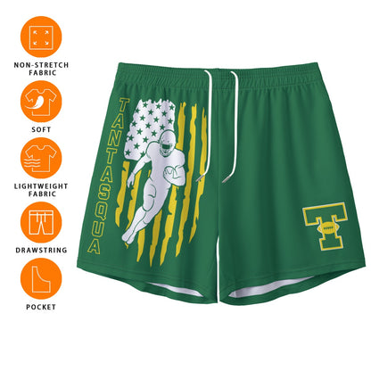 Teen/Adult Tantasqua Youth Football Mesh Shorts - Flag Edition (no inner liner)