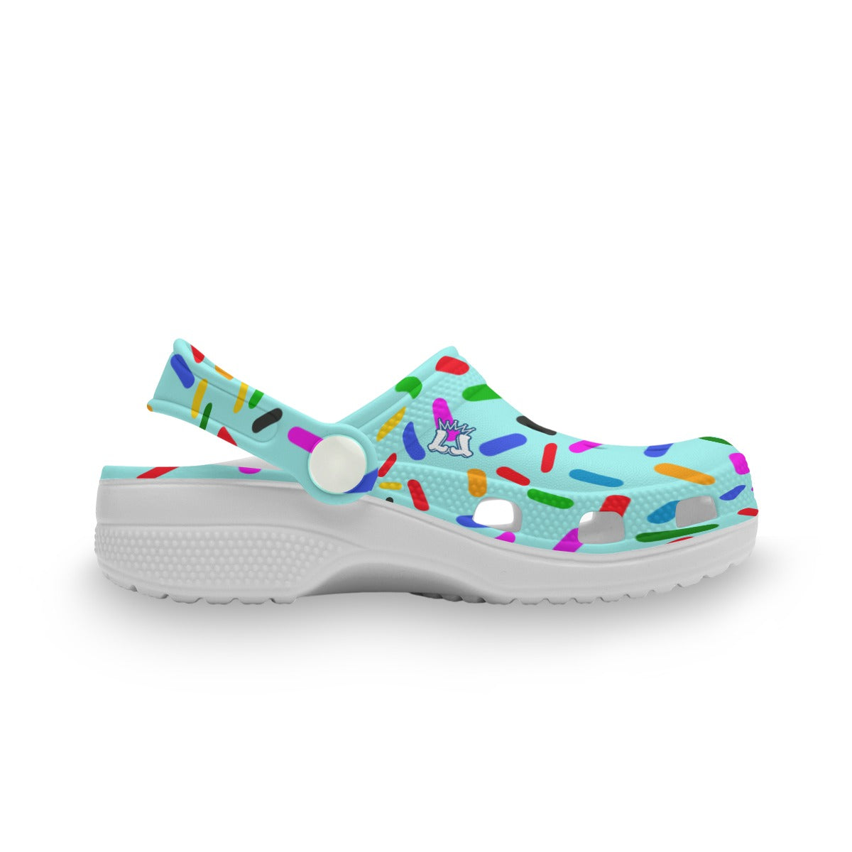Kids Summer Clogs, Confetti Sprinkles Design