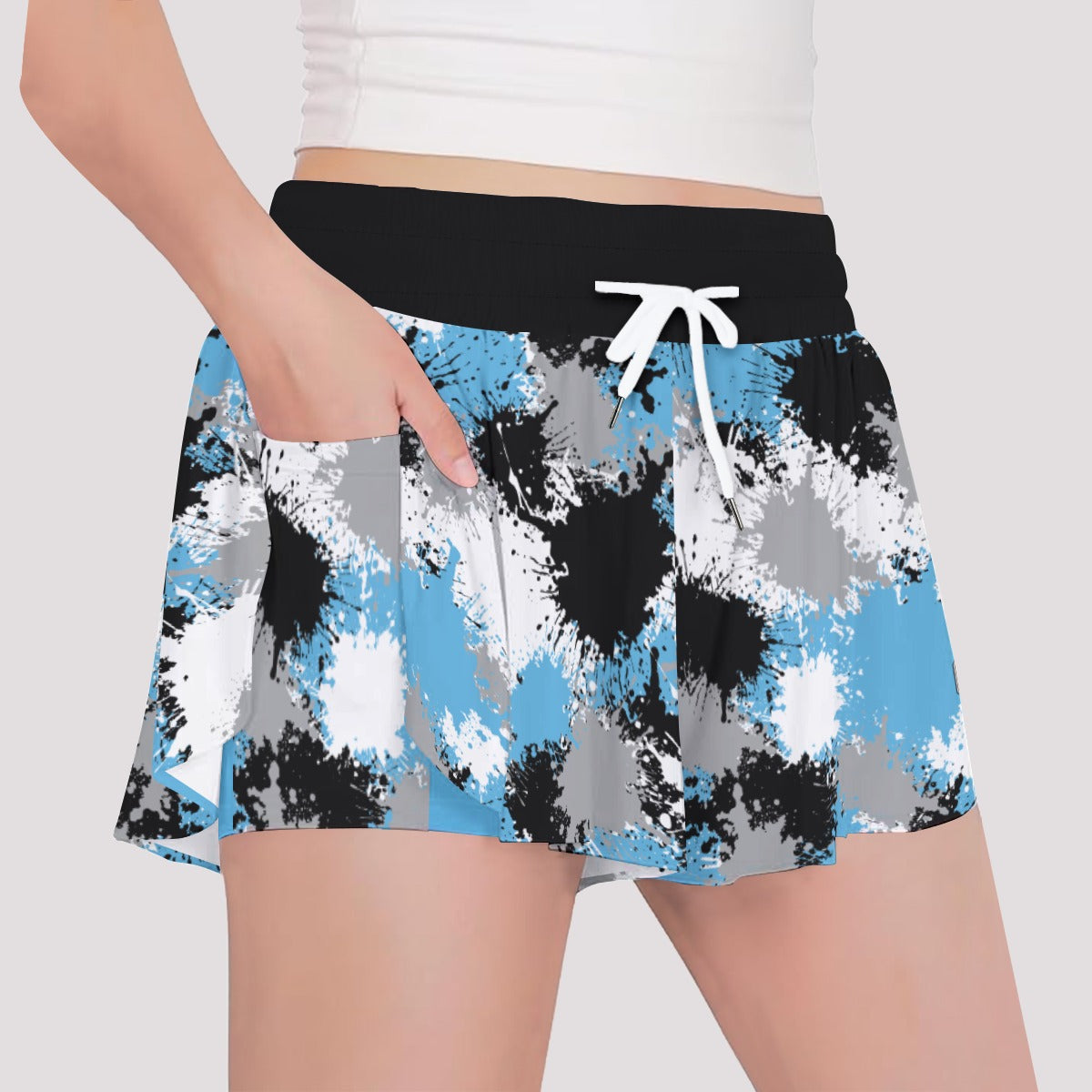 Girls Storm Butterfly Sports Shorts - Paint Splatter Edition