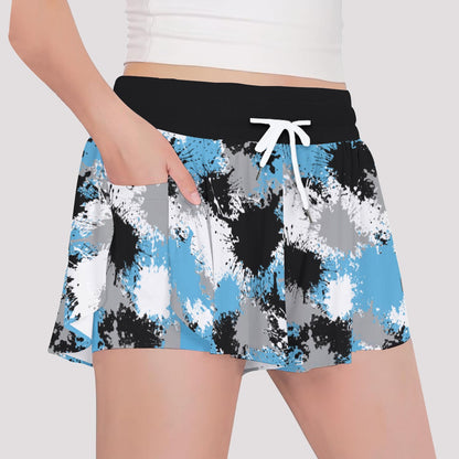 Girls Storm Butterfly Sports Shorts - Paint Splatter Edition