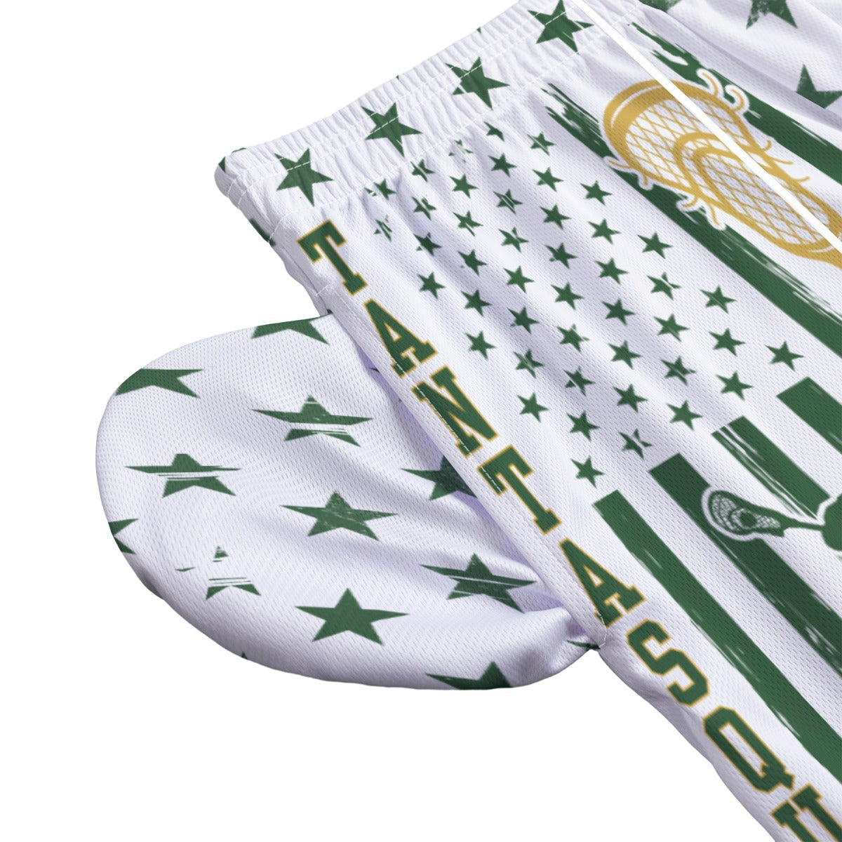 Adult TRYLAX Flag and Stars Shorts - White Edition (no liner)