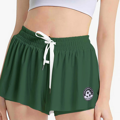 Women's Sturbridge Soccer Butterfly Shorts, Green