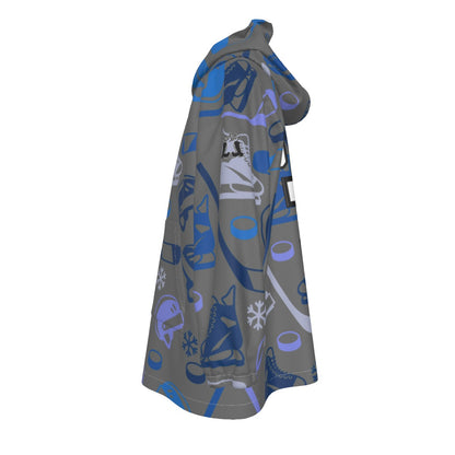 Youth Personalized Hockey Blanket Hoodie