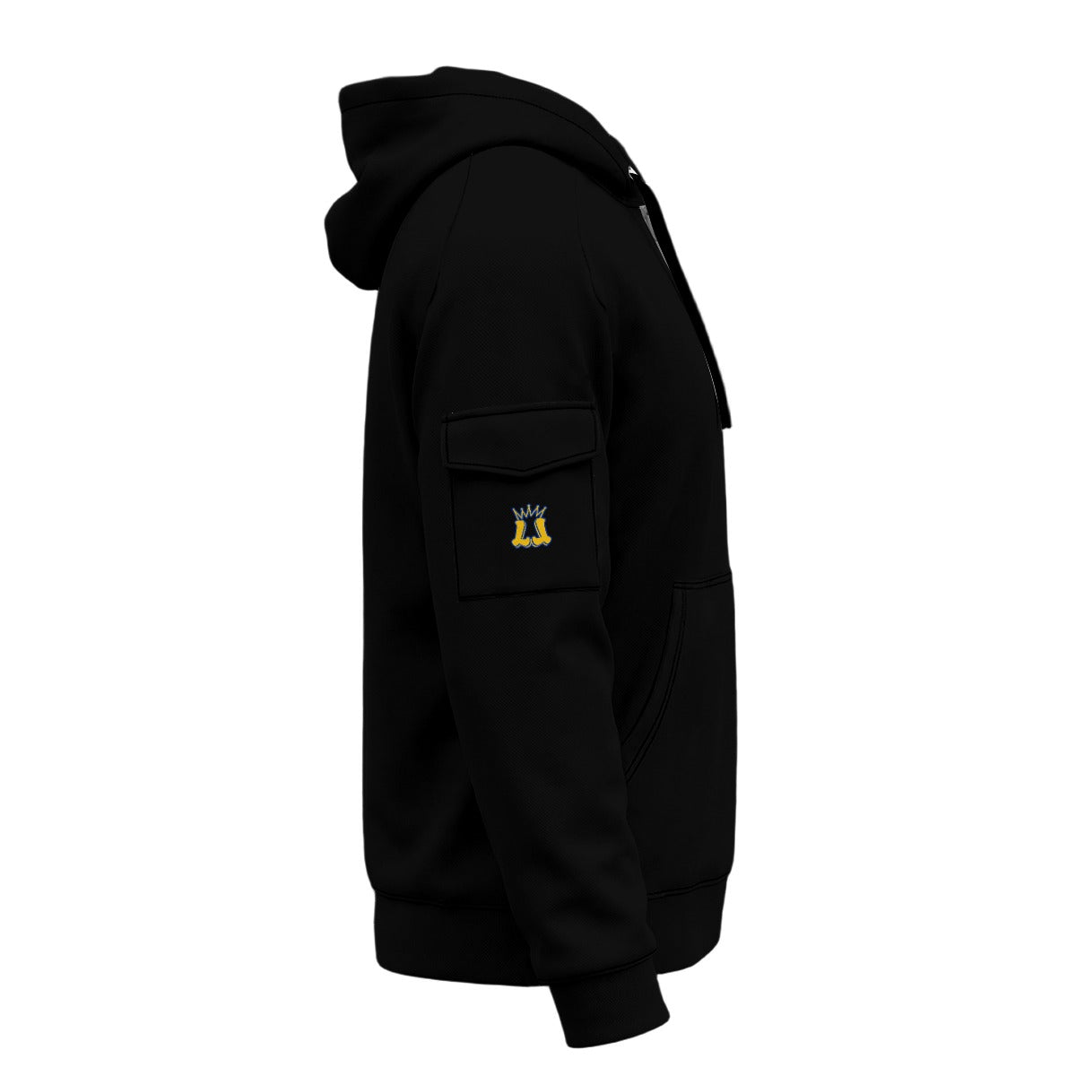 Adult Unisex Brimfield Beasts League 1/4-Zip Hoodie - Black Edition