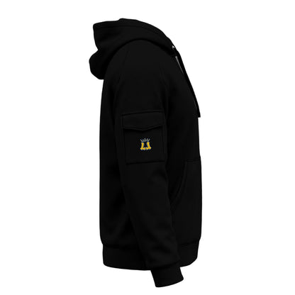 Adult Unisex Brimfield Beasts League 1/4-Zip Hoodie - Black Edition