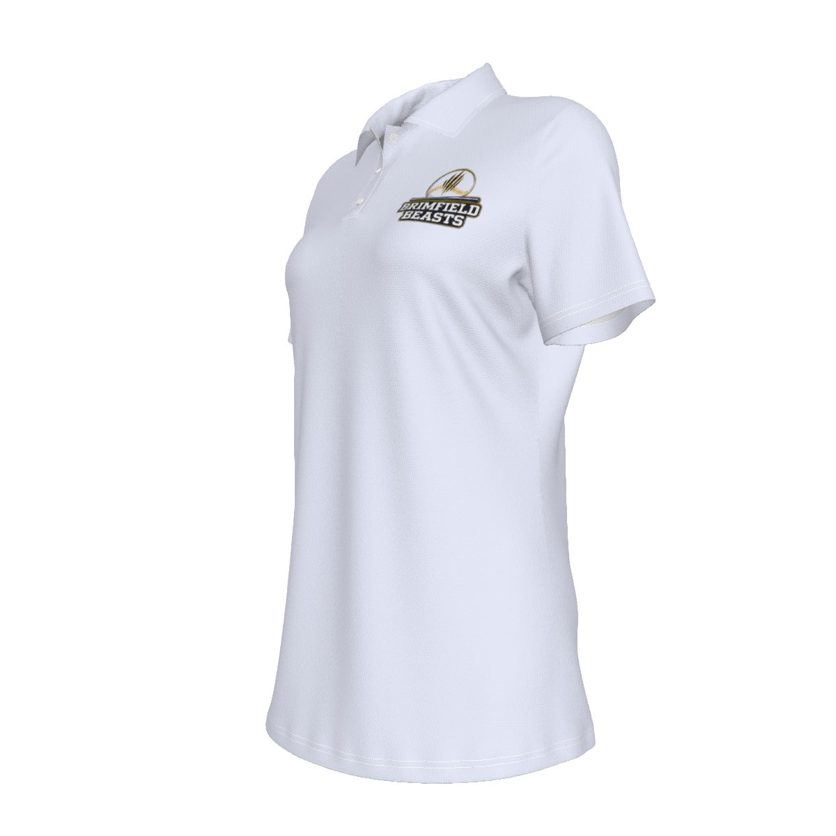 Women's Brimfield Beasts UV Protection Polo - White Edition (Non-Personalized)