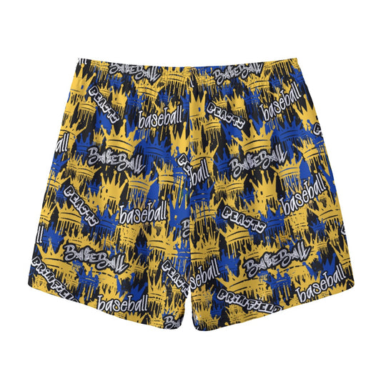 Adult Brimfield Beasts Baseball Dripping Crowns Mesh Shorts (no inner liner)
