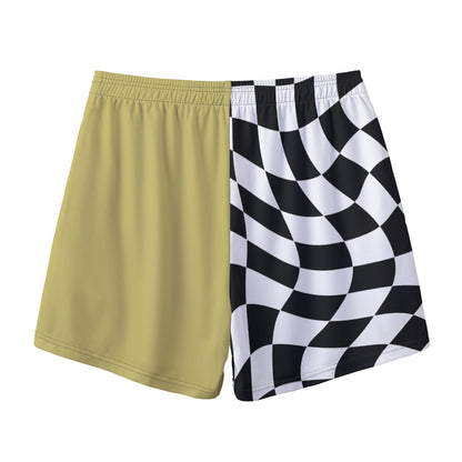 Adult Brimfield Inferno Softball Mesh Shorts 1/2 Checkered (no inner liner)