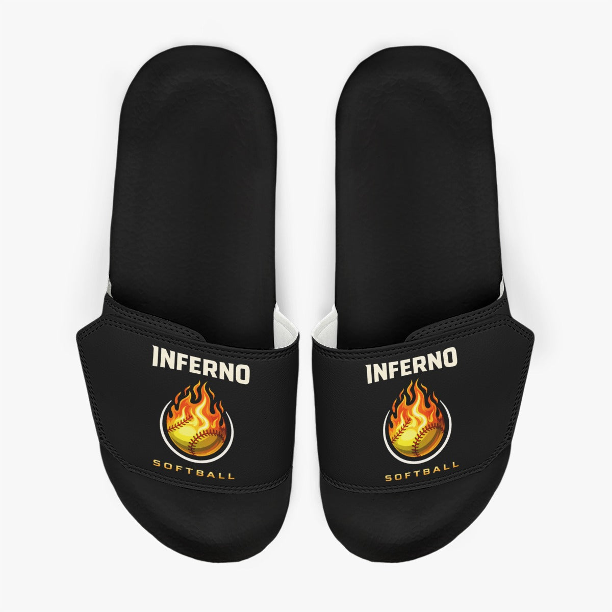 Women's Brimfield Inferno Adjustable Velcro Strap Slides (Personalized)