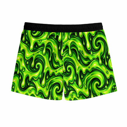 Youth Green Slime Halloween Mesh Shorts