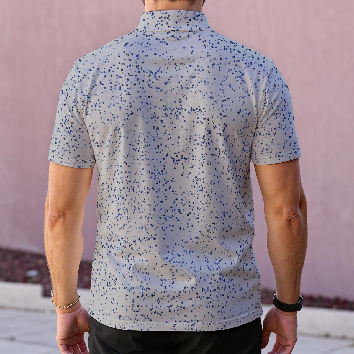 All-Over Print Men's Polo Golf Shirt