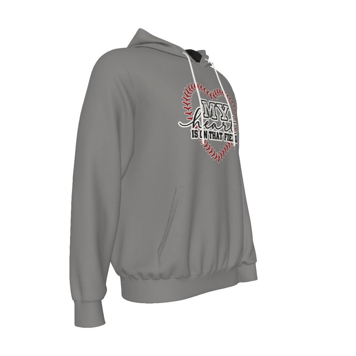 Personalized Adult Quaboag Baseball Hoodie - My Heart Is On That Field