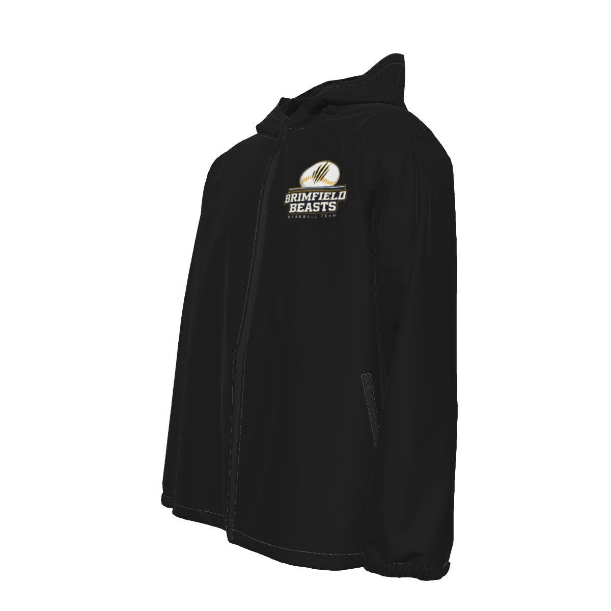 Adult Brimfield Beasts Windproof/Waterproof Jacket - Black Edition