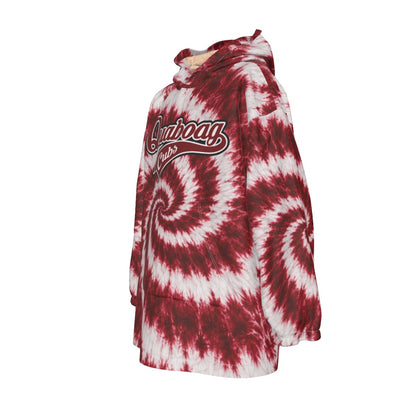 Youth Quaboag Baseball Tie-Dye Blanket Hoodie