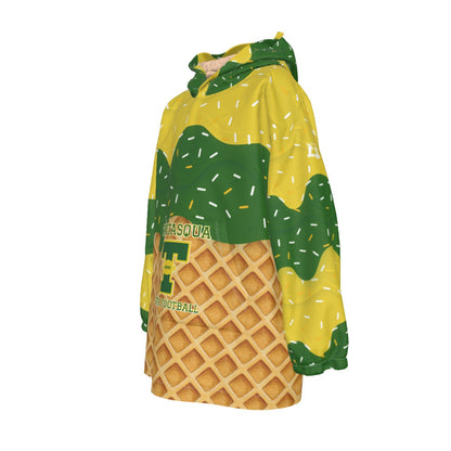 Youth Tantasqua Youth Football Blanket Hoodie - Drip Edition (Personalization Optional)