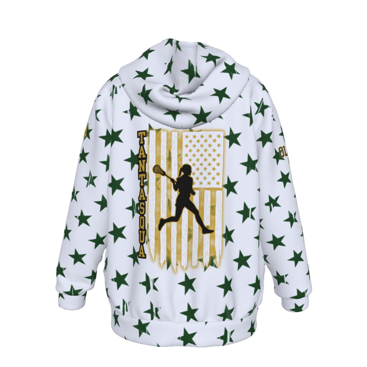 Youth TRYLAX Girl's Flag and Star Hoodie (Personalized)
