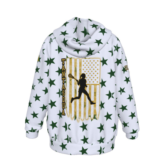 Youth TRYLAX Girl's Flag and Star Hoodie (Personalized)