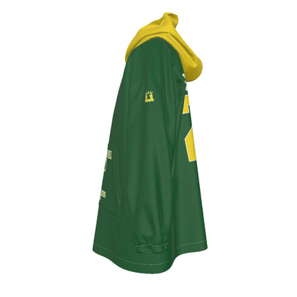 Youth Warriors Cheer Blanket Hoodie - Green Edition (Personalization Optional)