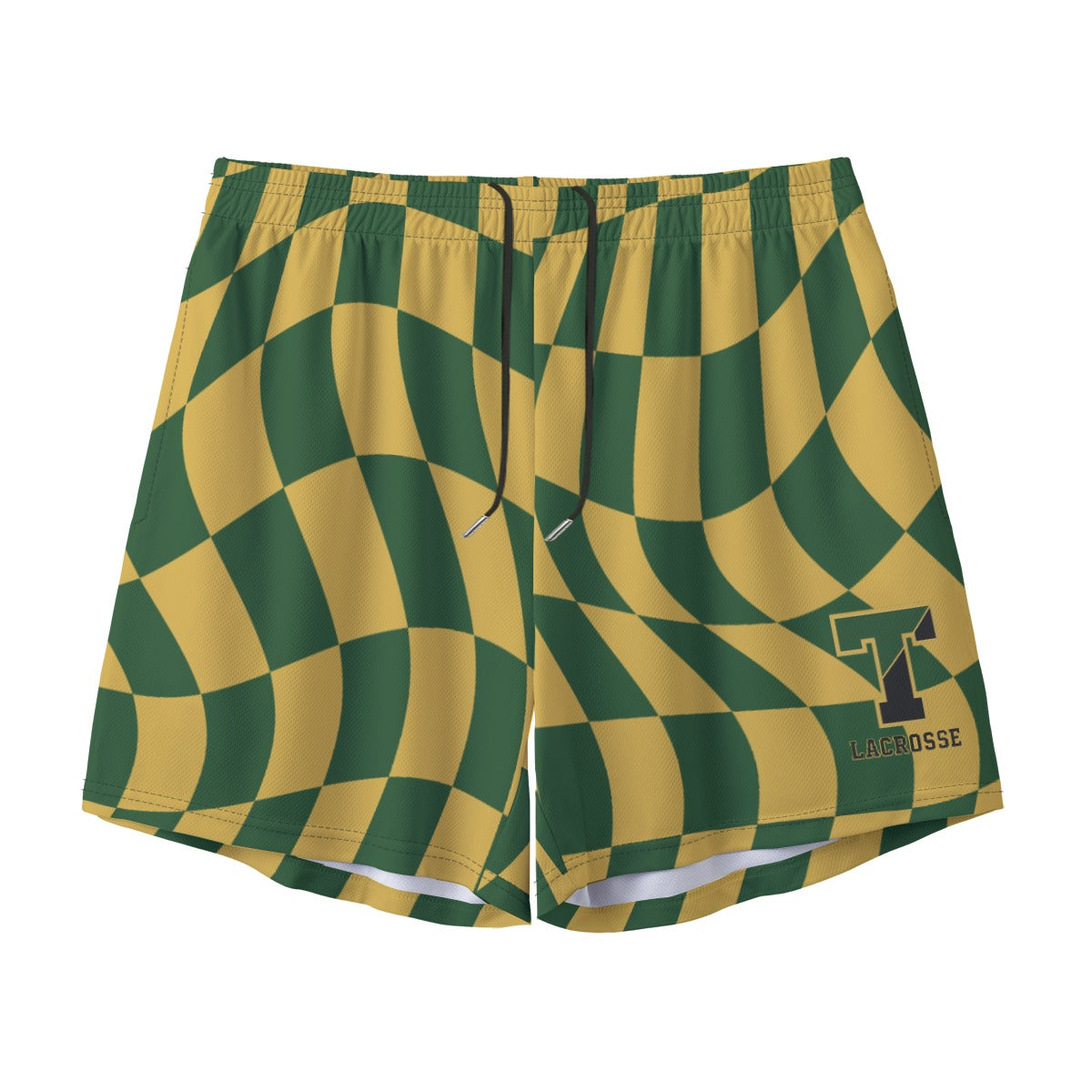 Adult TRYLAX Checkered Wave Mesh Shorts (no inner liner)