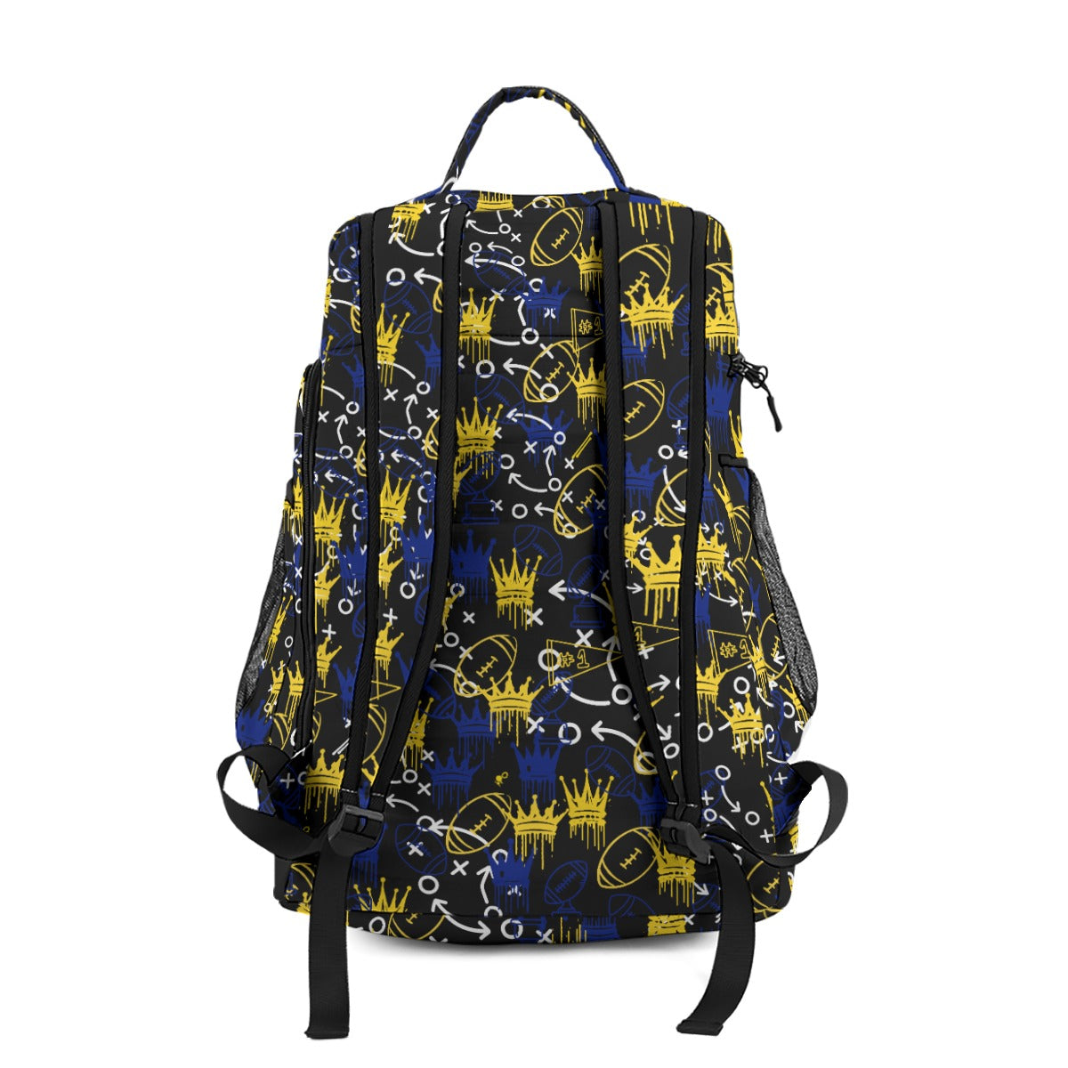Personalized Football Drippy Crown Sports Bag