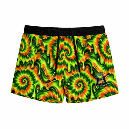 Youth Green Orange Slime Hallowee Shorts