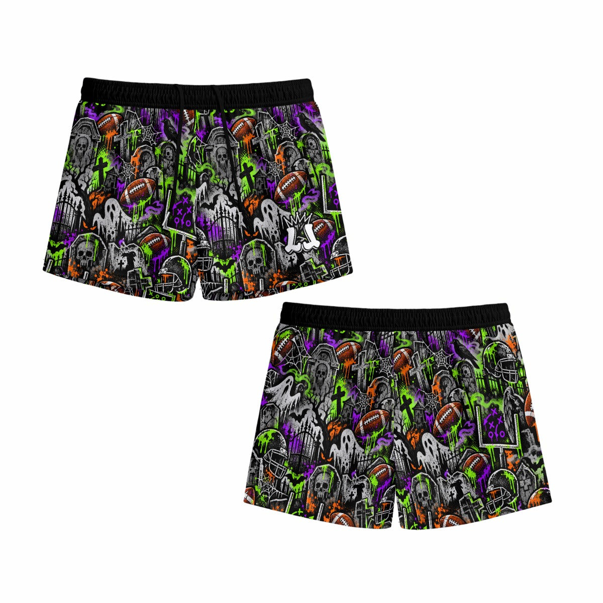 Youth Graffiti Graveyard Football Shorts