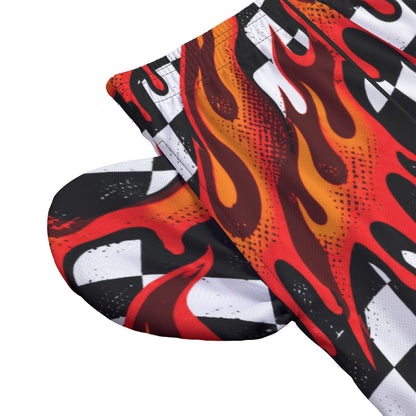 Teen/Adult Chaos Checkered Flame Shorts (no inner liner)