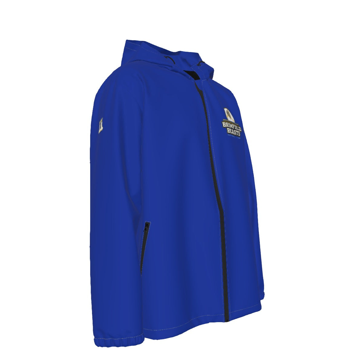 Adult Brimfield Beasts Windproof/Waterproof Jacket - Blue, Player's Edition (Personalized)