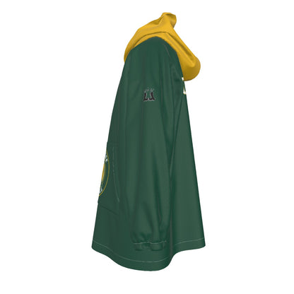 Youth Sturbridge Softball Sherpa Heavy Fleece Hoodie Blanket - Green/Gold (Personalized)