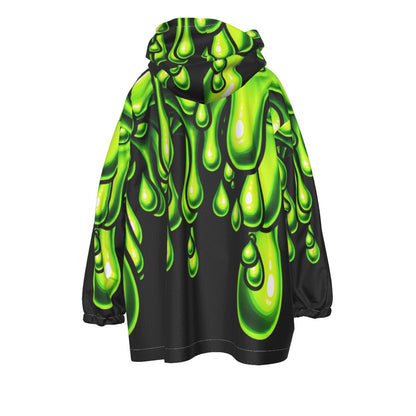 Youth Halloween Slime Drip Blanket Hoodie