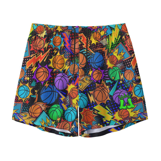 Unisex Mesh Basketball Shorts, Pop Art Design