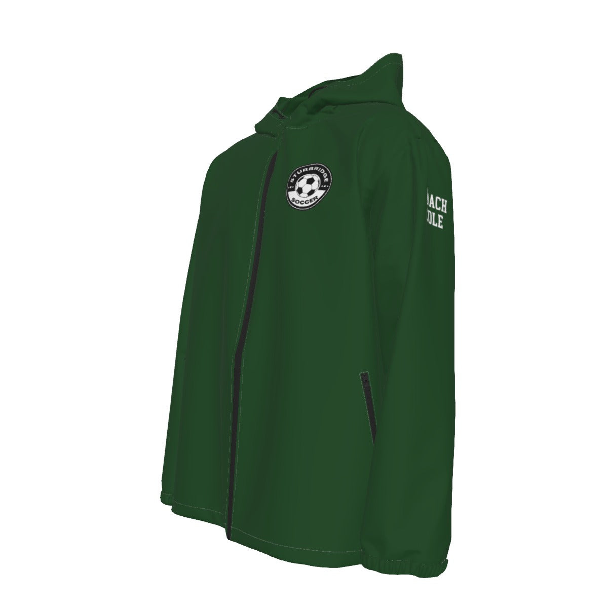 Adult Unisex Full Zip Sturbridge Soccer Windproof Jacket - Coach's Personalized Edition