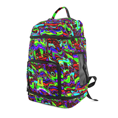 Large Multifunctional Sports Bag Glitchy Collection