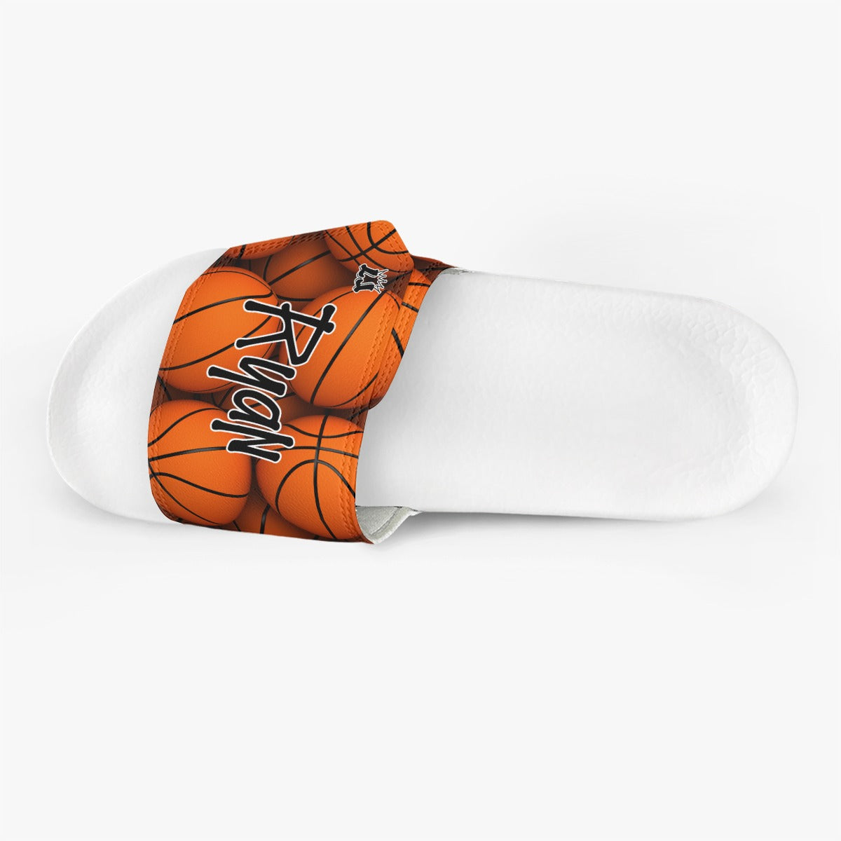 Men's Personalized Name Basketball Slides