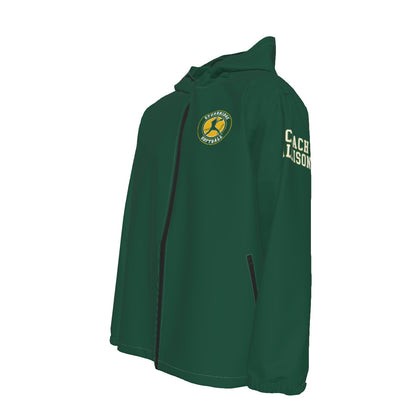 Adult Sturbridge Softball Full Zipper Windproof Jacket - Green Edition (Personalized)