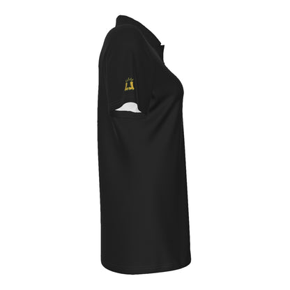 Women's Sturbridge Girls Softball UV Protection Polo - Coach's Black Edition (Personalized)