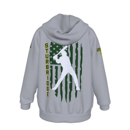 Youth Sturbridge Little League Baseball Flag Hoodie (Personalized)