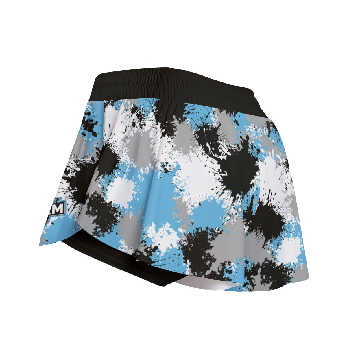 Women's Butterfly Sports Shorts - Paint Splatter Edition
