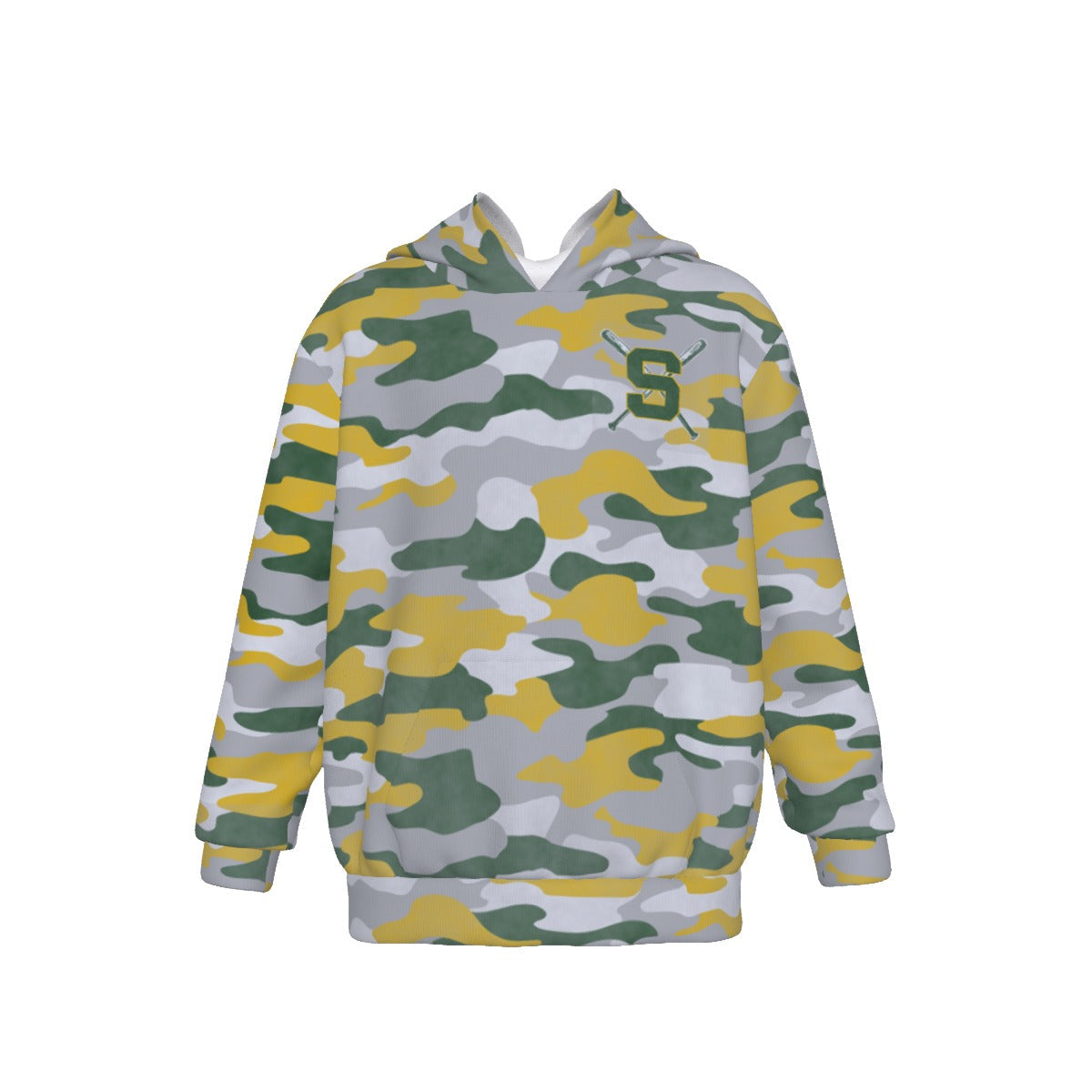 Youth Sturbridge Little League Baseball Vintage Camo Hoodie (Personalized)