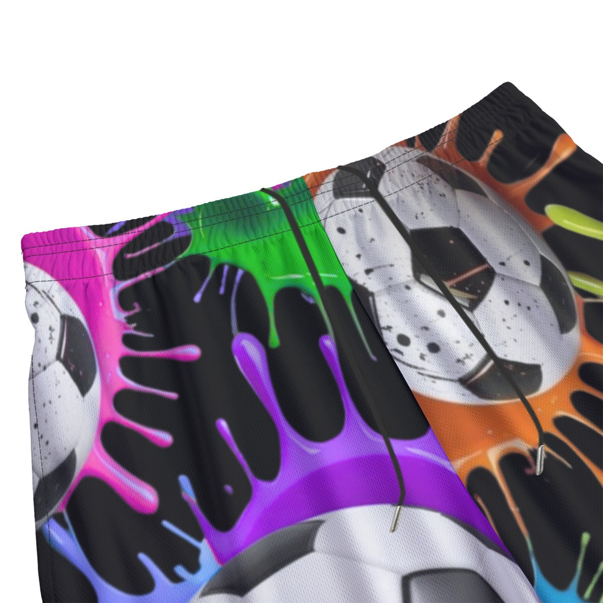 All-Over Print Adult Soccer Mesh Shorts: Paint Splash