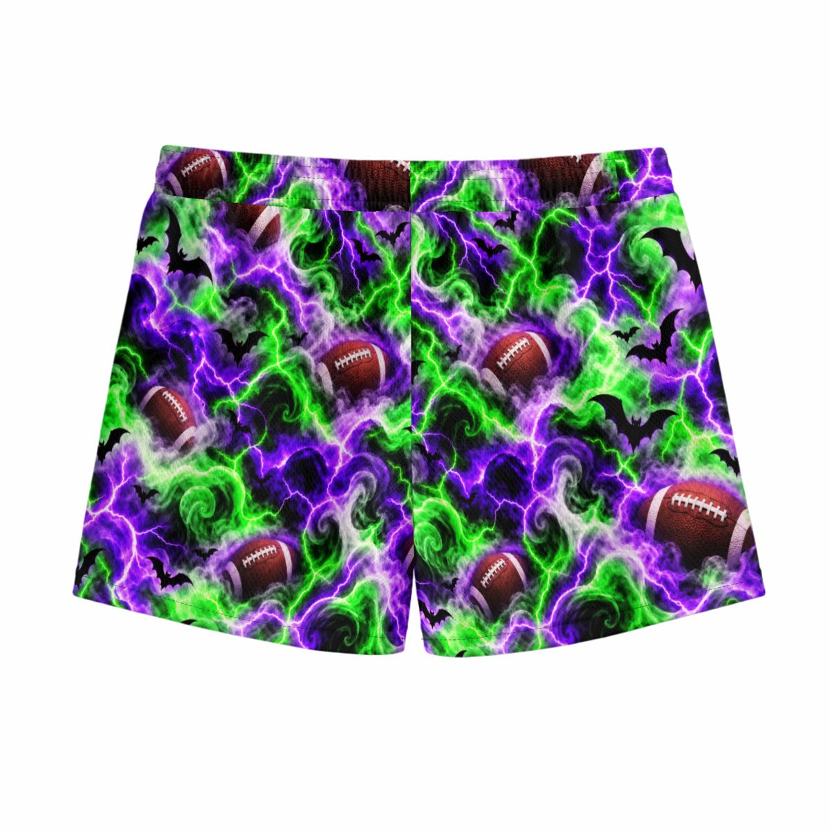 Youth Halloween Football Mesh Shorts